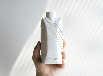 Person Holding Mockup Bottle Person Holding Mockup Bottle