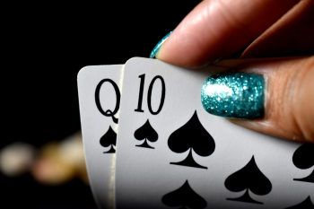 Person Holding Playing Cards Person Holding Playing Cards