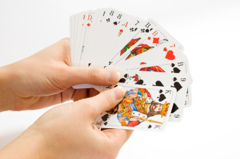 Person Holding Playing Cards Person Holding Playing Cards
