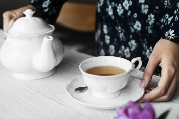 Person Holding Teacup Person Holding Teacup