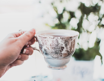 Person Holding Teacup Person Holding Teacup