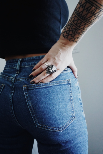 Person in Blue Jeans