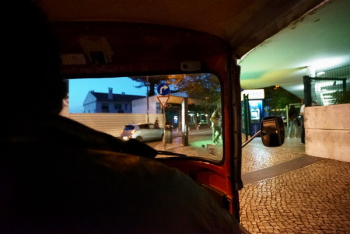 Person Inside Auto-rickshaw Person Inside Auto-rickshaw