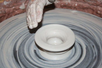 Person Making Clay Pot Person Making Clay Pot