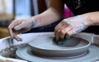 Person Making Clay Pot Person Making Clay Pot
