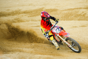 Person Riding Number 27 Motocross Dirt Bike Person Riding Number 27 Motocross Dirt Bike