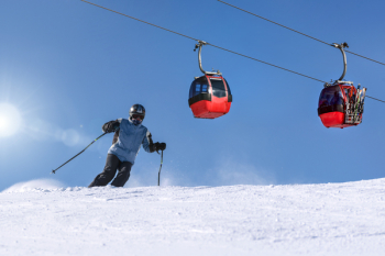 Person Riding Ski on Snow Field Person Riding Ski on Snow Field