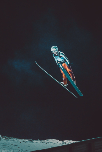 Person Skiing Person Skiing