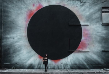 person standing near the wall illustration person standing near the wall illustration