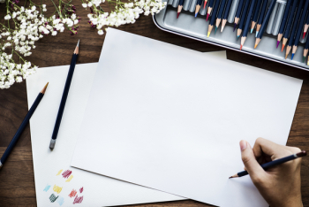 Person Starting to Draw Person Starting to Draw