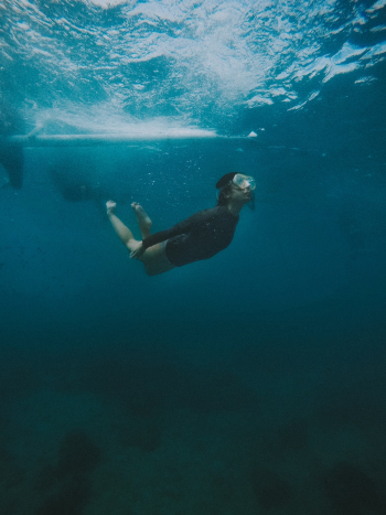 Person Underwater Person Underwater