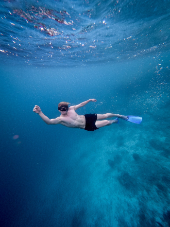 Person Underwater Person Underwater