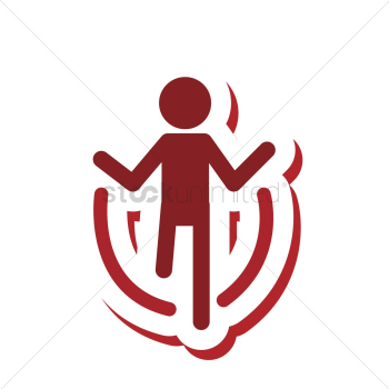 Person using skipping rope Person using skipping rope