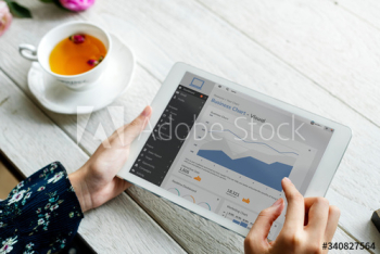 Person using tablet