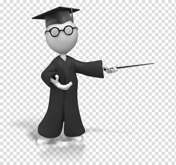 Person wearing academic dress illustration, Stick figure PresenterMedia Animation Presentation , introduction transparent background PNG clipart