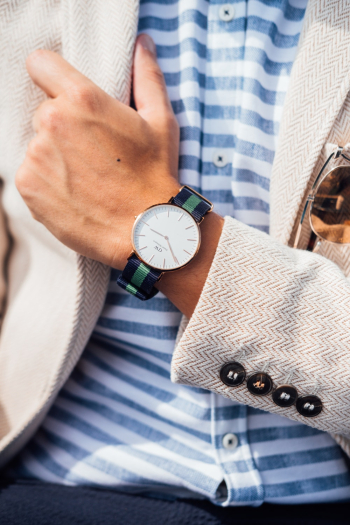 Person Wearing Analog Watch Person Wearing Analog Watch