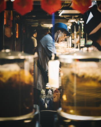 Person Wearing Blue Hat