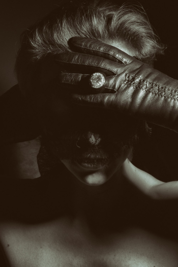 Person Wearing Leather Glove Person Wearing Leather Glove