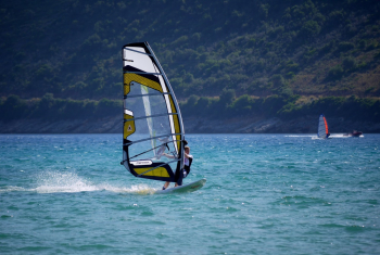 Person Windsurfing Person Windsurfing