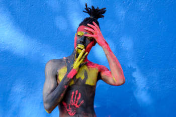 Person With Colorful Body Paint Person With Colorful Body Paint