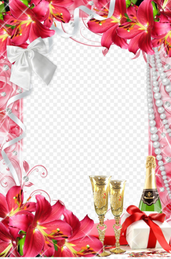 Personalized Wedding Birthday - Personalized wedding photo album frame transparent background 