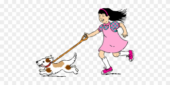 Pet Pets Girl Dog Puppy Running Play Kid C - Girl With Dog Clip Art Pet Pets Girl Dog Puppy Running Play Kid C - Girl With Dog Clip Art