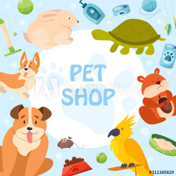 Pet shop banner Pet shop banner