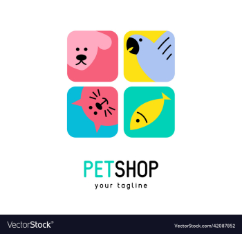 pet shop store veterinary clinic company logo icon pet shop store veterinary clinic company logo icon