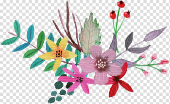 Petal Cut flowers Flowering plant Herbaceous plant, Watercolor flowers transparent background PNG clipart