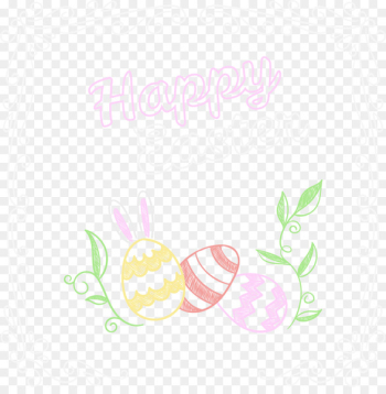 Petal Pattern - Easter bunny with eggs Petal Pattern - Easter bunny with eggs