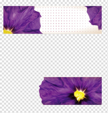 Petal Violet Banner Flower, notes petals transparent background PNG clipart