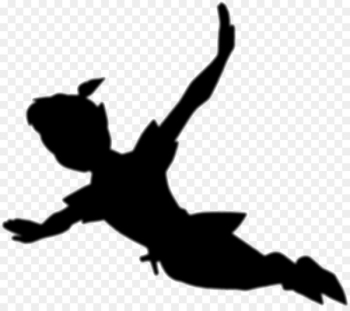 Peter Pan Tinker Bell Wendy Darling Captain Hook Silhouette - peter pan 