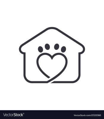 Pets home logo template pet home logo vector image Pets home logo template pet home logo vector image