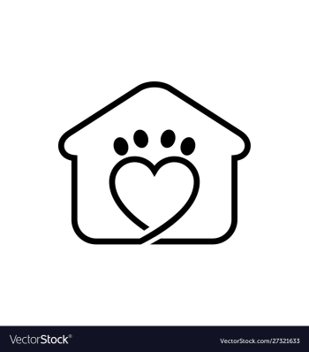 Pets home logo template pet home logo vector image Pets home logo template pet home logo vector image