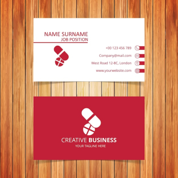 Pharmacy business card Pharmacy business card