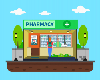 Pharmacy concept illustration Pharmacy concept illustration