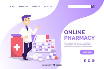 Pharmacy landing page Pharmacy landing page