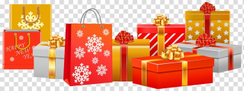 Philippines Christmas gift Santa Claus, Christmas Gifts , Christmas presents transparent background PNG clipart