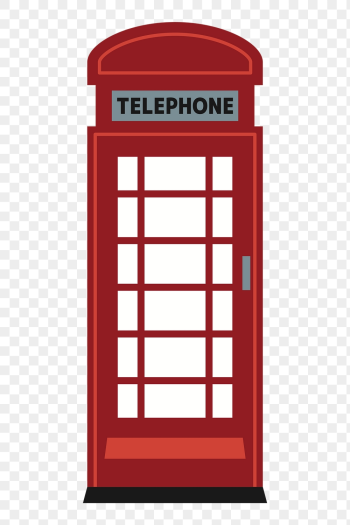 Phone booth png sticker, communication | Free PNG - rawpixel