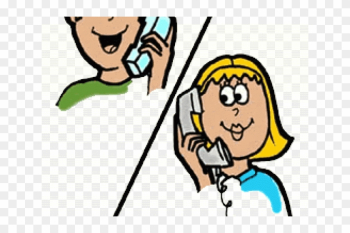 Phone Clipart Calendar Free Clipart On Dumielauxepices - Conversation Between Two People On Phone