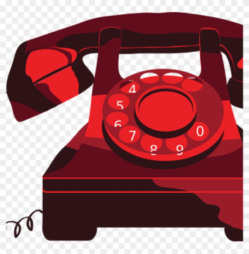 Phone Clipart Red Telephone Clipart Transparent Png - Rotary Phone ...