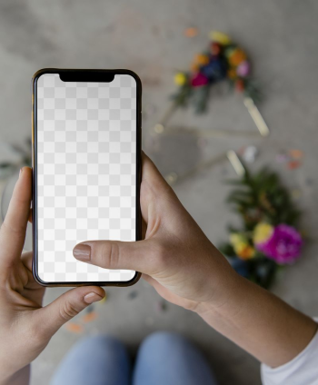 Phone screen png mockup, editable | Free PNG Mockup - rawpixel