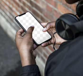 Phone screen png mockup, music, | Free PNG Mockup - rawpixel