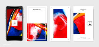 Phone wallpaper templates | Free stock vector - 575294