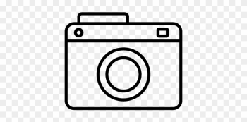 Photo Camera Outlined Tool Vector - Camera Emoji Black And White