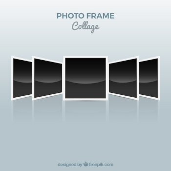 Photo frame collage polaroid concept Photo frame collage polaroid concept