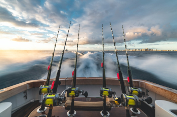 Photo is taken during the morning of the Emerill Lagasse Fishing Tournament in Fort Lauderdale Florida.  Photo by AH360 Photography.