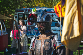 Photo of a Person Wearing a Knight Armor Photo of a Person Wearing a Knight Armor