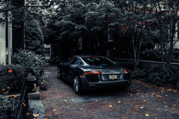 Photo of Audi Parked near Trees Photo of Audi Parked near Trees