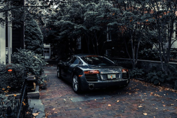 Photo of Audi Parked near Trees Photo of Audi Parked near Trees